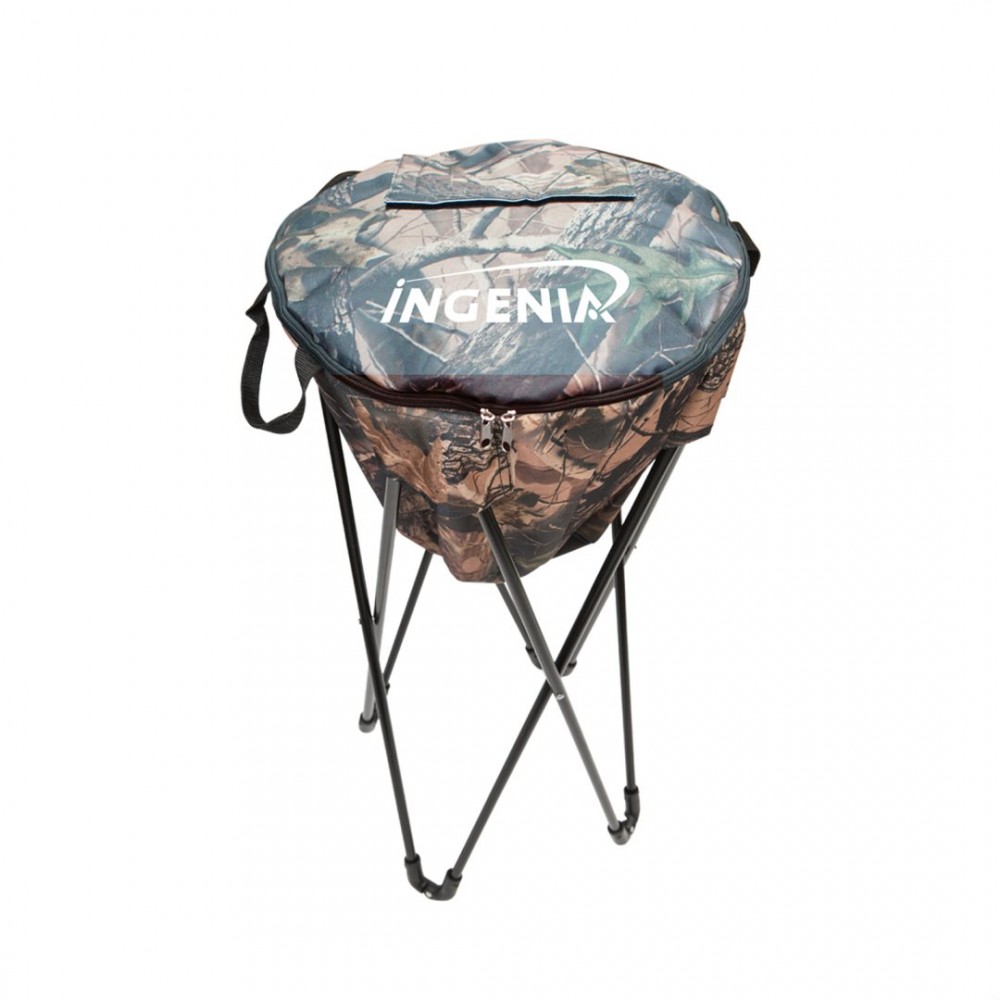 The Patio Cooler w/Pop-up Stand - Camouflage with Logo