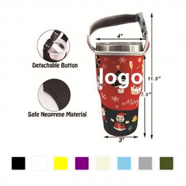 Promotional Water Bottle Sleeve Cooler With Detachable Button