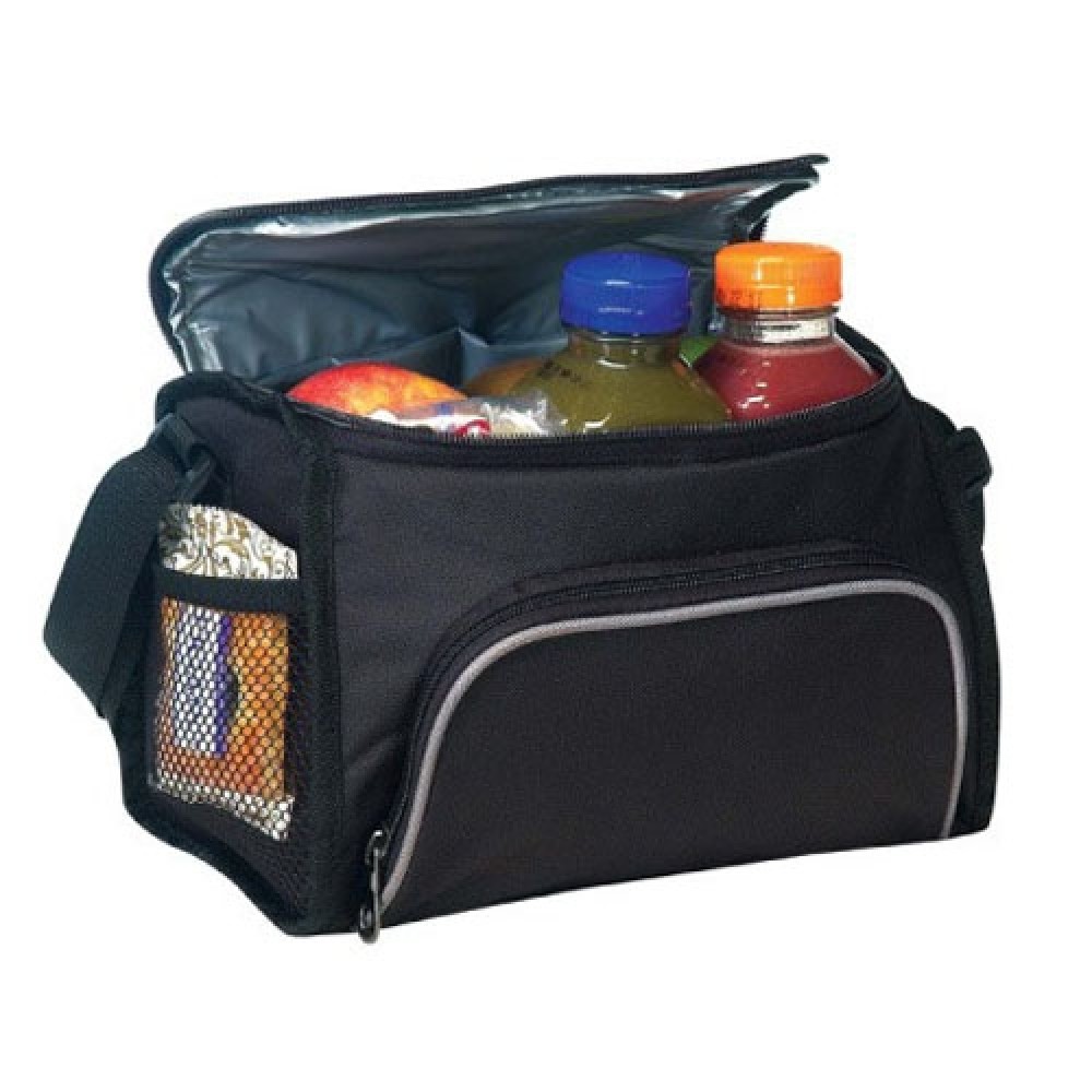 Polyester 6 Pack Cooler Lunch Bag with Logo