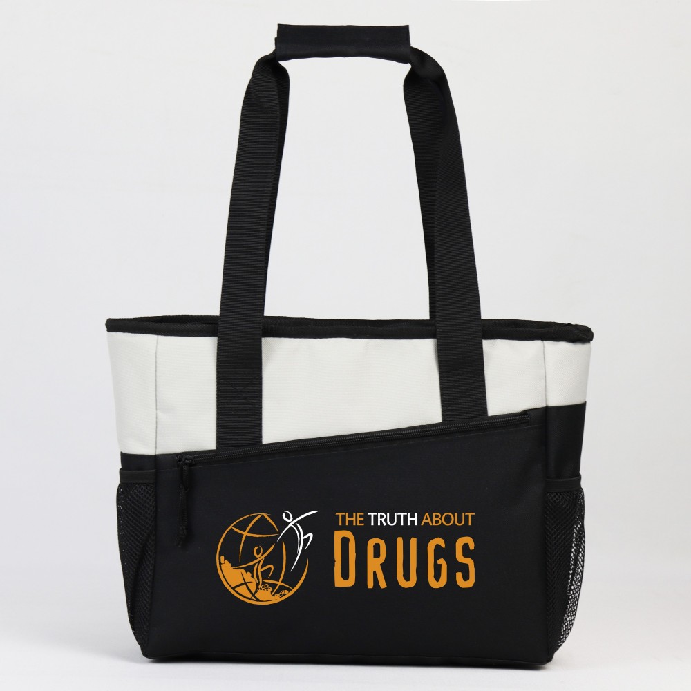 Large Carnival Cooler Tote with Logo