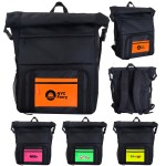 Custom Imprinted Neon Pocket Cooler Combo Backpack