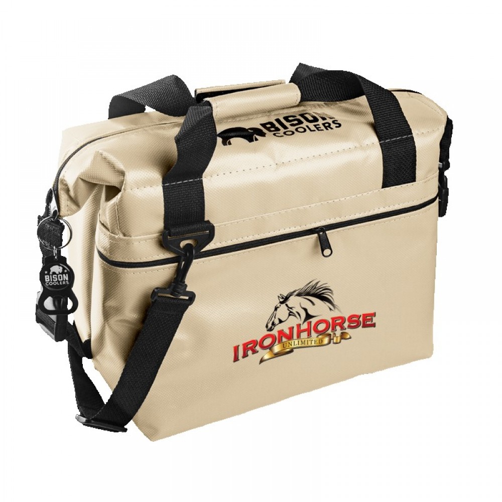 Bison 12-Can SoftPak Cooler - Made in USA - Custom with Logo