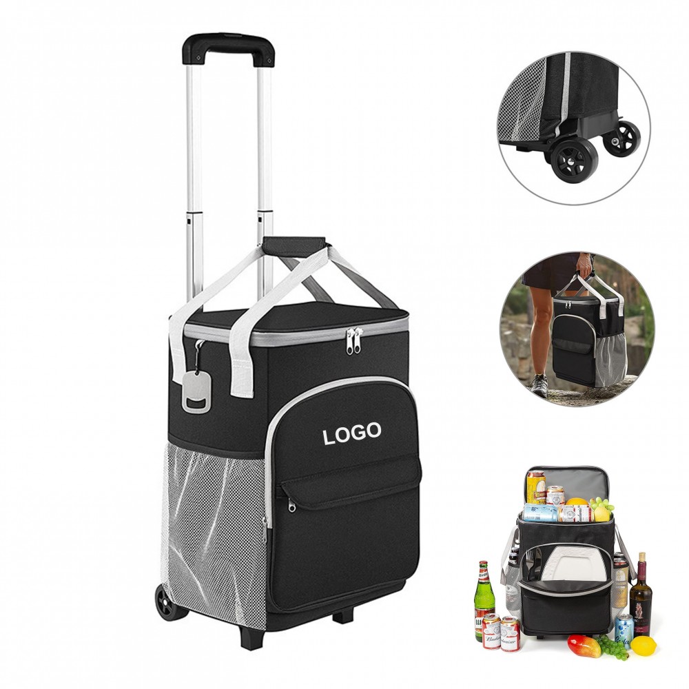 Logo Branded Cooler Bags with Wheels (direct import)