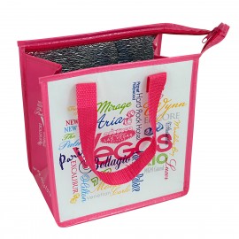 Custom 120g Laminated Non-Woven Insulated Cooler Bag 9"x10"x5.5" with Logo