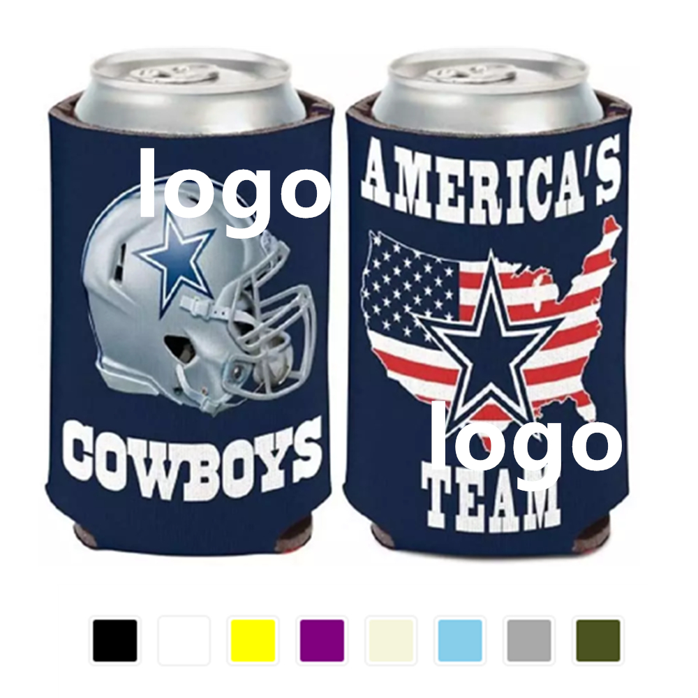Customized American Cowboy Theme Can Cooler