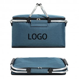 Personalized Collapsible Picnic Basket  Personalized Collapsible Picnic Basket