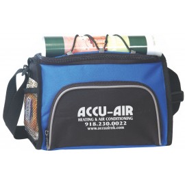 Logo Branded Small Picnic Cooler - mini cooler bag - blue cooler bag