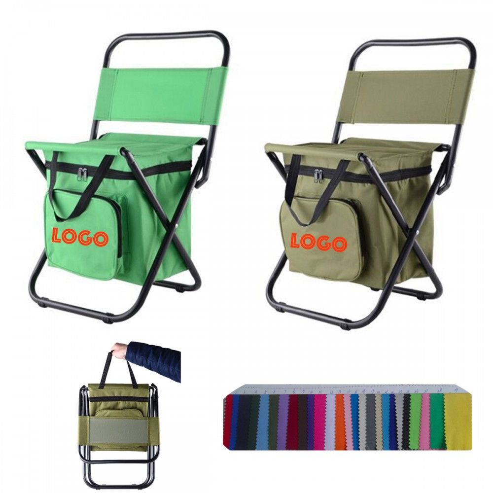 Beach/Fishing Chair with Cooler Bag with Logo