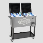 Rolling Cooler Vending Cart with Logo
