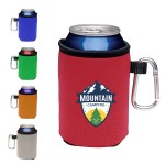 Logo Branded Can Cooler With Carabiners Clip