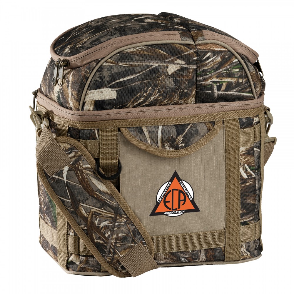 Realtree MAX-5 Camo Cub 8 Can Cooler with Logo