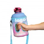 Custom One Gallon Water Bottle Sleeve Carrier With Handle And Strap