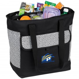 Double Compartment Cooler Tote with Logo  Double Compartment Cooler Tote with Logo