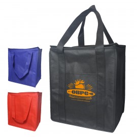 Cooler Tote Shopping Bag Non-Woven with Zipper with Logo