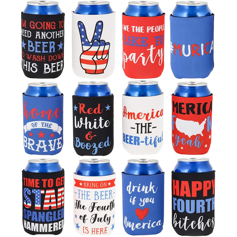Custom Imprinted 12OZ Full Sublimation Insulated Neoprene Beer Sleeve Covers Custom Imprinted 12OZ Full Sublimation Insulated Neoprene Beer Sleeve Covers