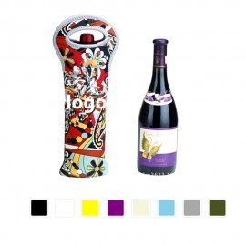 Neoprene Wine Bottle Sleeve With Handle with Logo  Neoprene Wine Bottle Sleeve With Handle with Logo