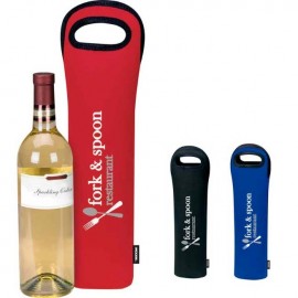 Single Wine Bottle Cooler Carrier with Logo  Single Wine Bottle Cooler Carrier with Logo