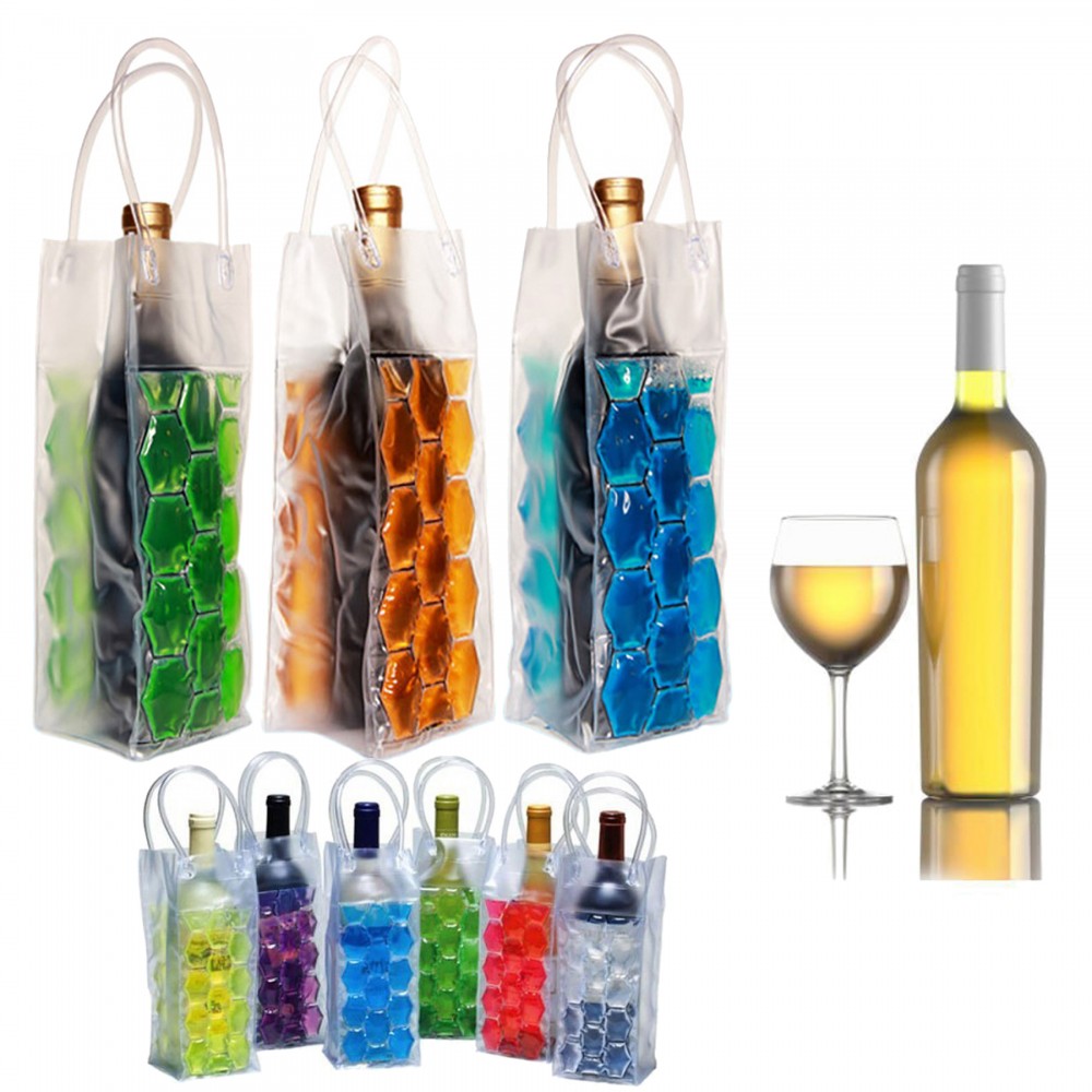 Custom Printed Gel Wine Tote Cooler Custom Printed Gel Wine Tote Cooler