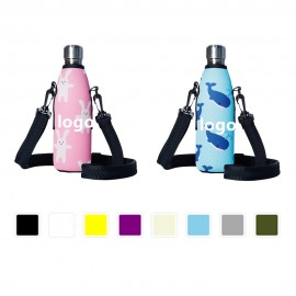 500ml Water Bottle Sleeve Cooler Holder With Strap with Logo