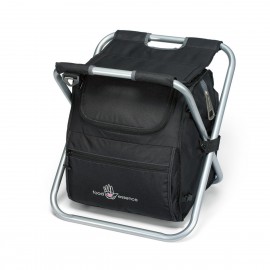 Logo Branded Deluxe Spectator Cooler Chair - Black