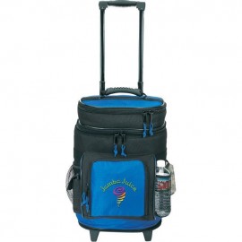 Deluxe Ripstop Rolling Cooler with Logo