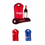 Logo Branded Neoprene Coolie Wine Bottle Bag