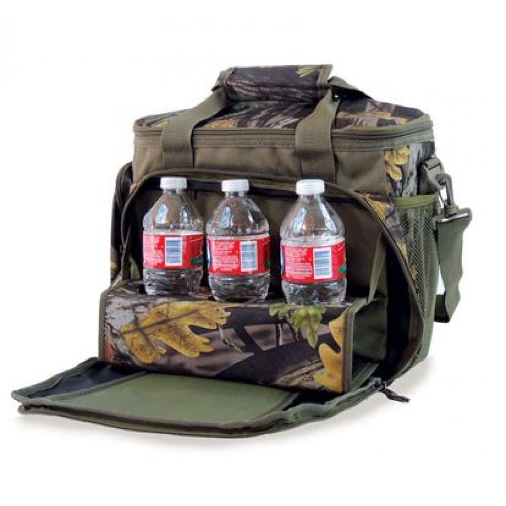 Logo Branded Camo Camping Cooler Logo Branded Camo Camping Cooler