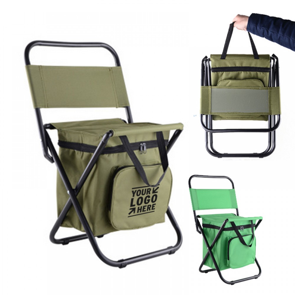 Logo Branded Cooler Chair with Back Rest Logo Branded Cooler Chair with Back Rest