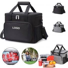Large Insulated Lunch Bag 24 Can Cooler Tote with Logo