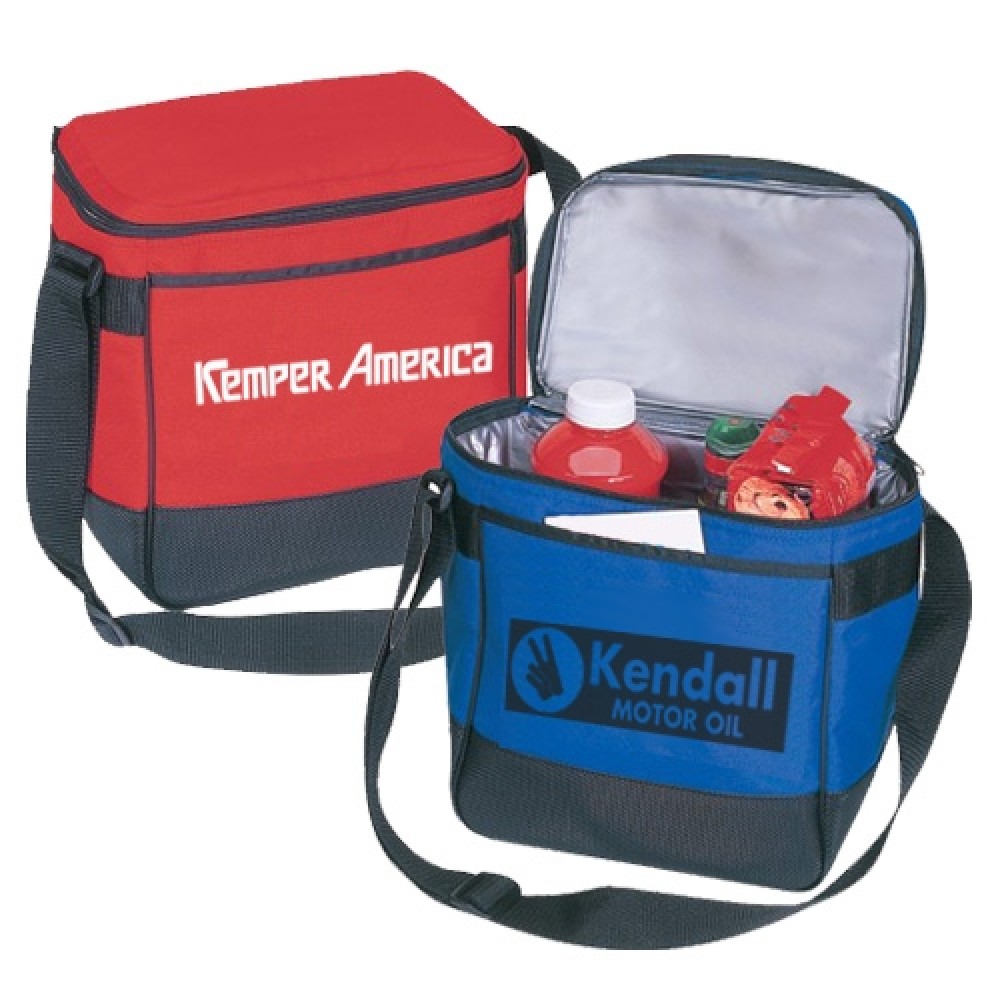 12 Pack Durable Polyester Cooler Lunch Bag with Logo