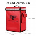 Insulated Food Delivery Bag Waterproof Take-out Cooler Bag Logo Branded