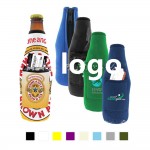 Stubby Beer Bottle Cooler With Pocket with Logo