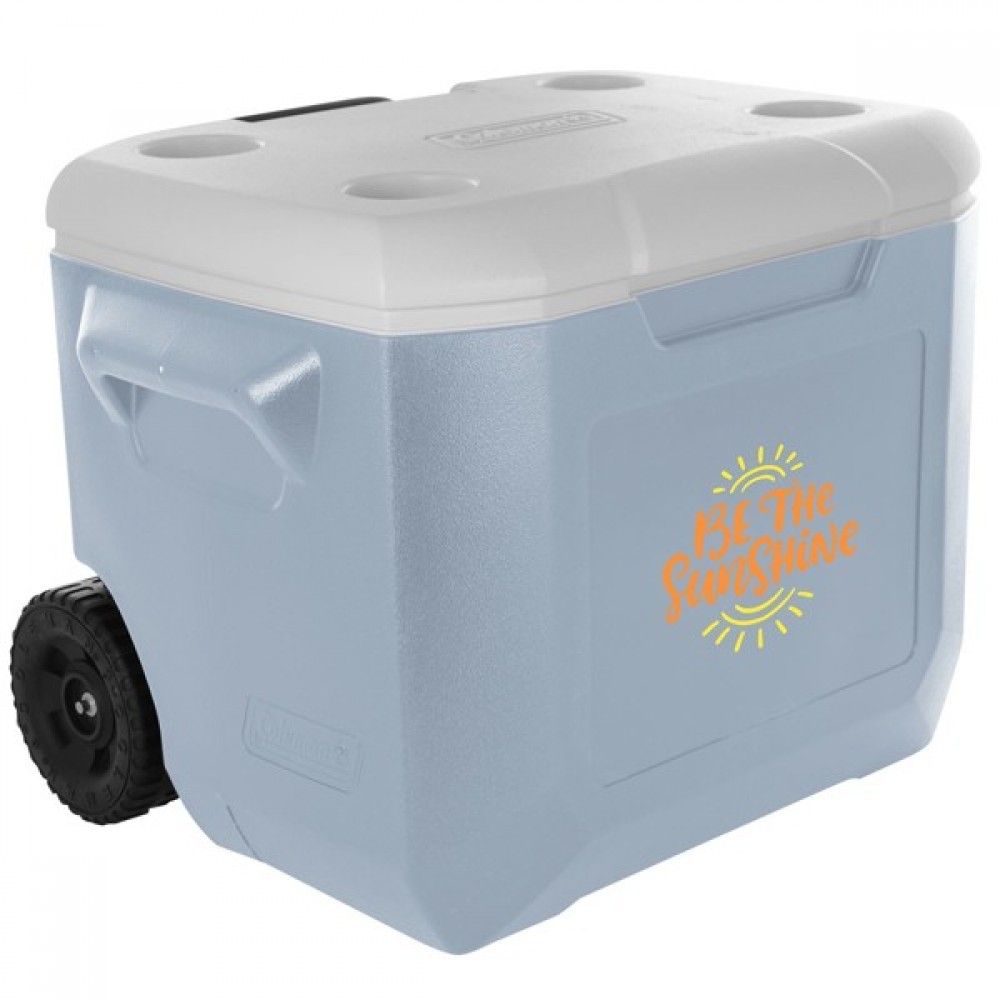 Coleman 60 qt. Wheeled Cooler with Logo
