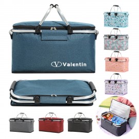 18L Foldable Insulated Picnic Basket with Logo