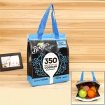 Custom Full Color Imprint Non-woven Lunch Cooler Bag Or Bento Bag Logo Branded