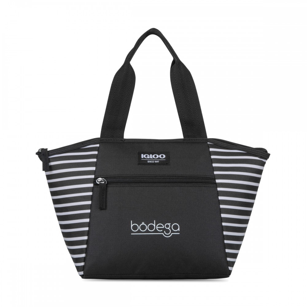 Promotional Igloo Mini Essential Lunch Cooler - Black & White Stripes