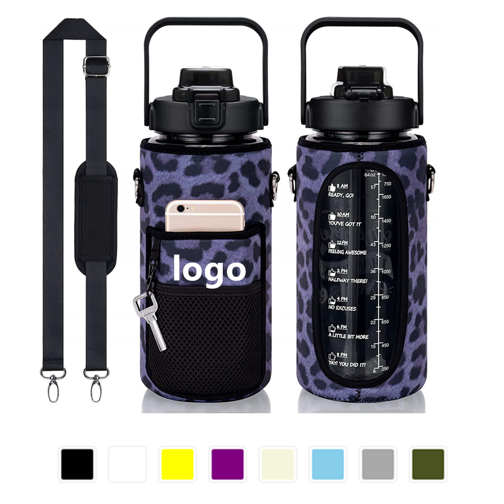 Gym Water Bottle Pouch Holder with Logo