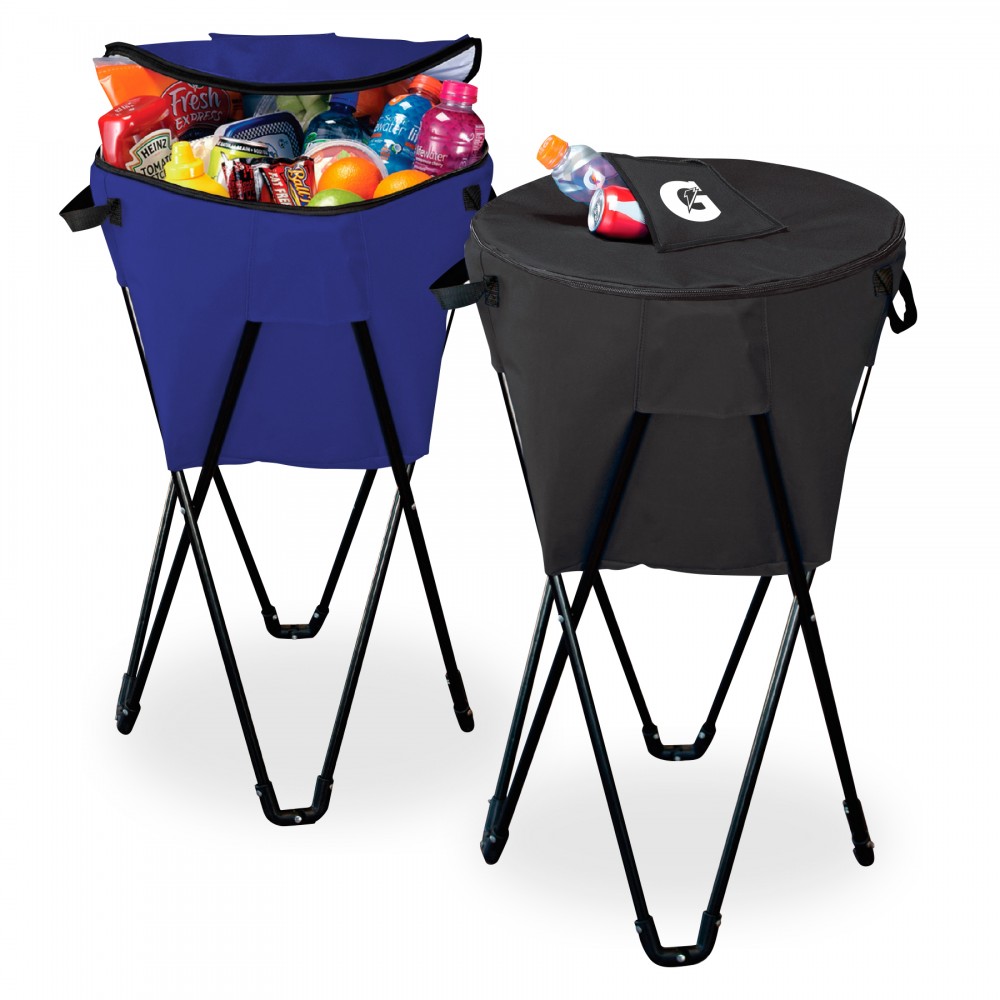 Insulated Beverage Cooler Tub with Stand with Logo