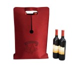 Felt Collapsible Wine Insulated Bag with Logo