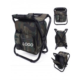 Folding Camping Stool With Cooler Bag with Logo