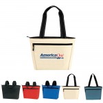 Two Tone 12 Pack Insulated Lunch Tote Logo Branded
