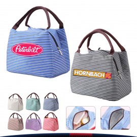 Customized Stripe Cooler Tote Bag  Customized Stripe Cooler Tote Bag