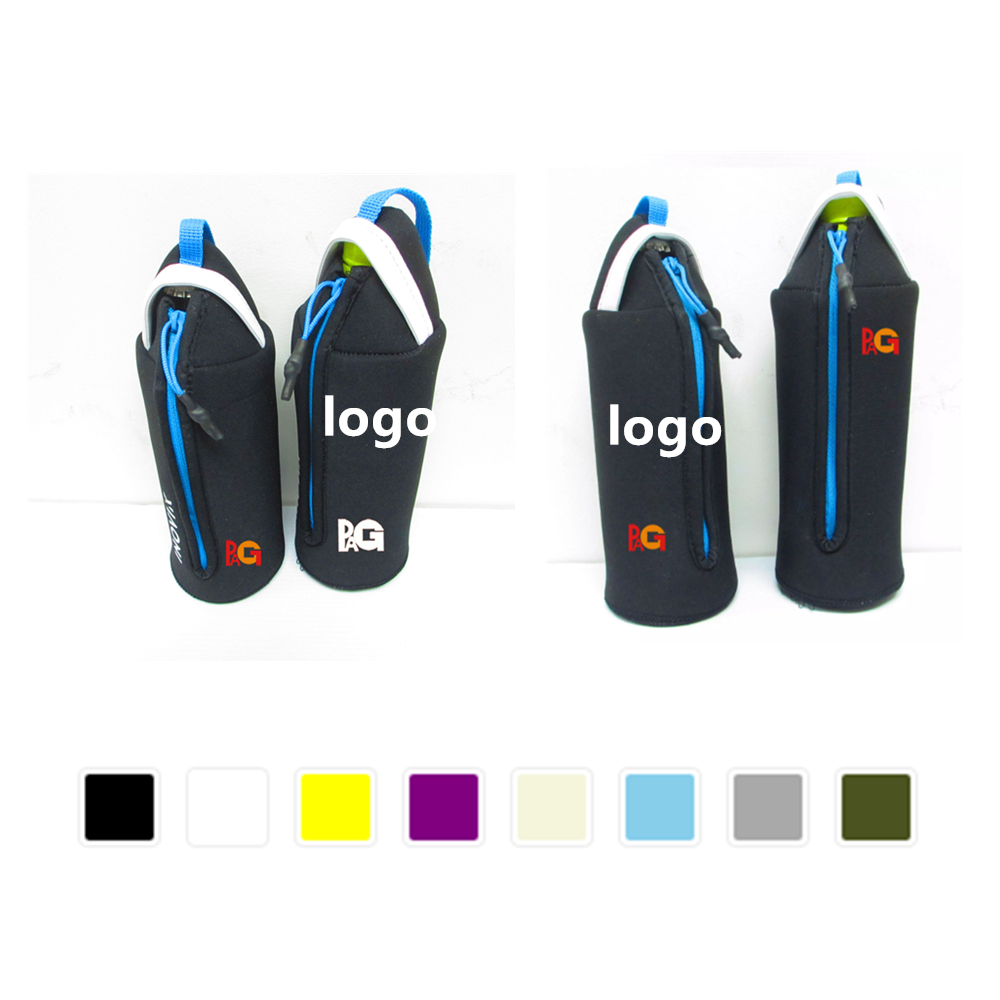 Zipped Water Bottle Sleeve Bag With Handle with Logo