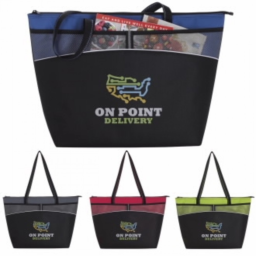 Custom Printed Atchison Icebreaker Mesh Cooler Tote Bag Custom Printed Atchison Icebreaker Mesh Cooler Tote Bag