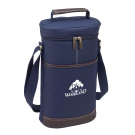Double Wine Cooler Bag with Corkscrew with Logo