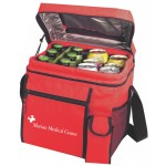 Custom Imprinted Small Picnic Cooler - mini cooler bag - Red cooler bag
