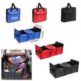 Custom Foldable Fabric Car Trunk Organizer With Cooler