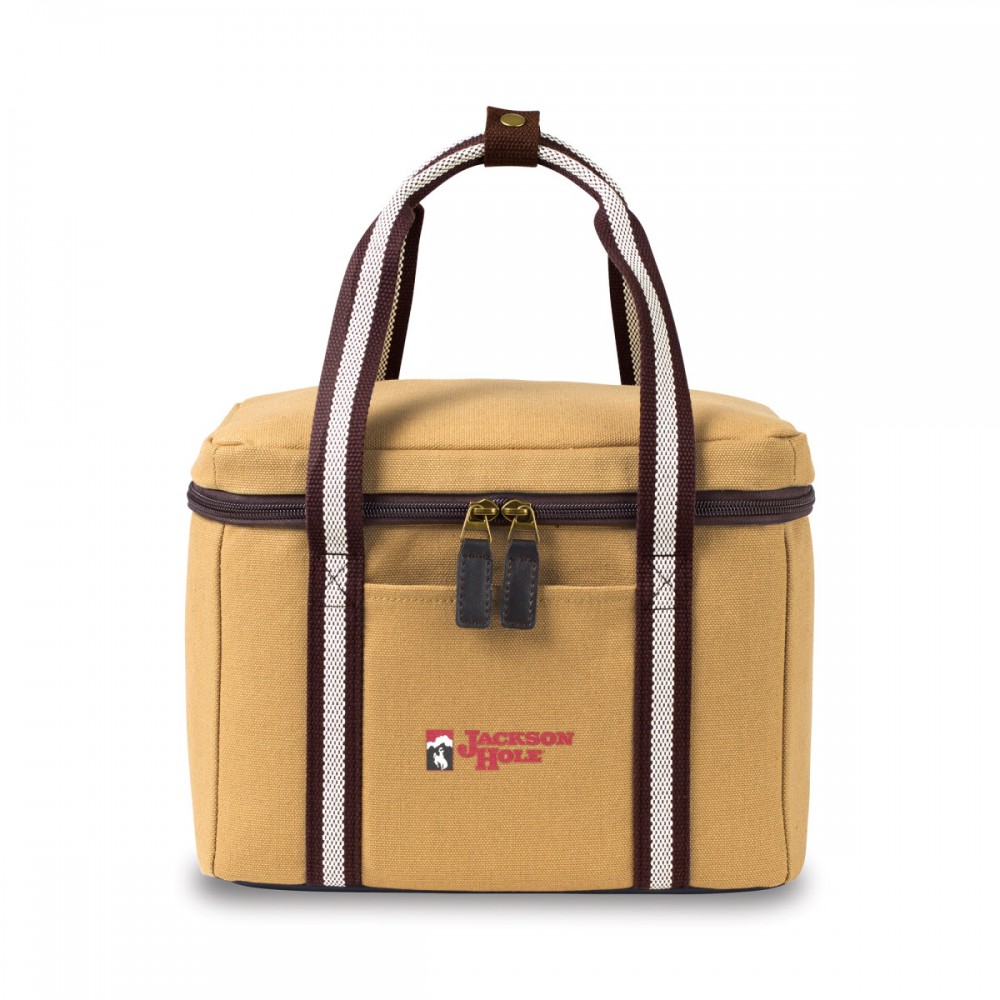 Heritage Supply Ridge Cotton Box Cooler - Dune Custom Imprinted Heritage Supply Ridge Cotton Box Cooler - Dune Custom Imprinted