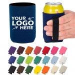 Collapsible Can Cooler w/ Elastic Strap with Logo