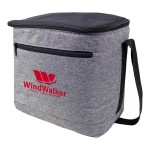 Tall Heathered Lunch Cooler with Logo